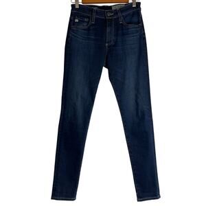 AG Adriano Goldschmied The Farrah Skinny Ankle Jean Size 26 Dark Wash Stretch